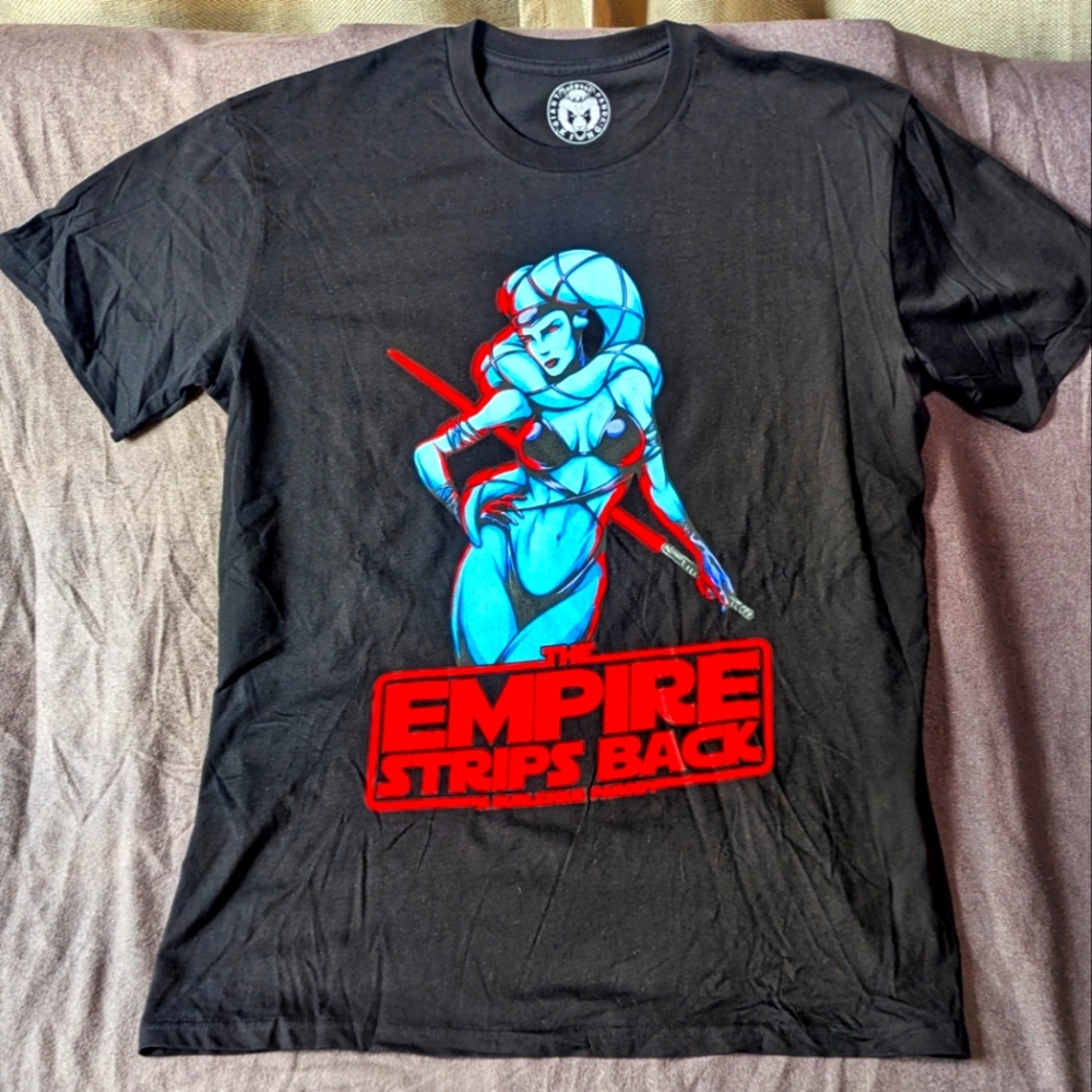 Empire Strips Back - Star Wars Burlesque Parody Show T-shirt - L - Twi'lek